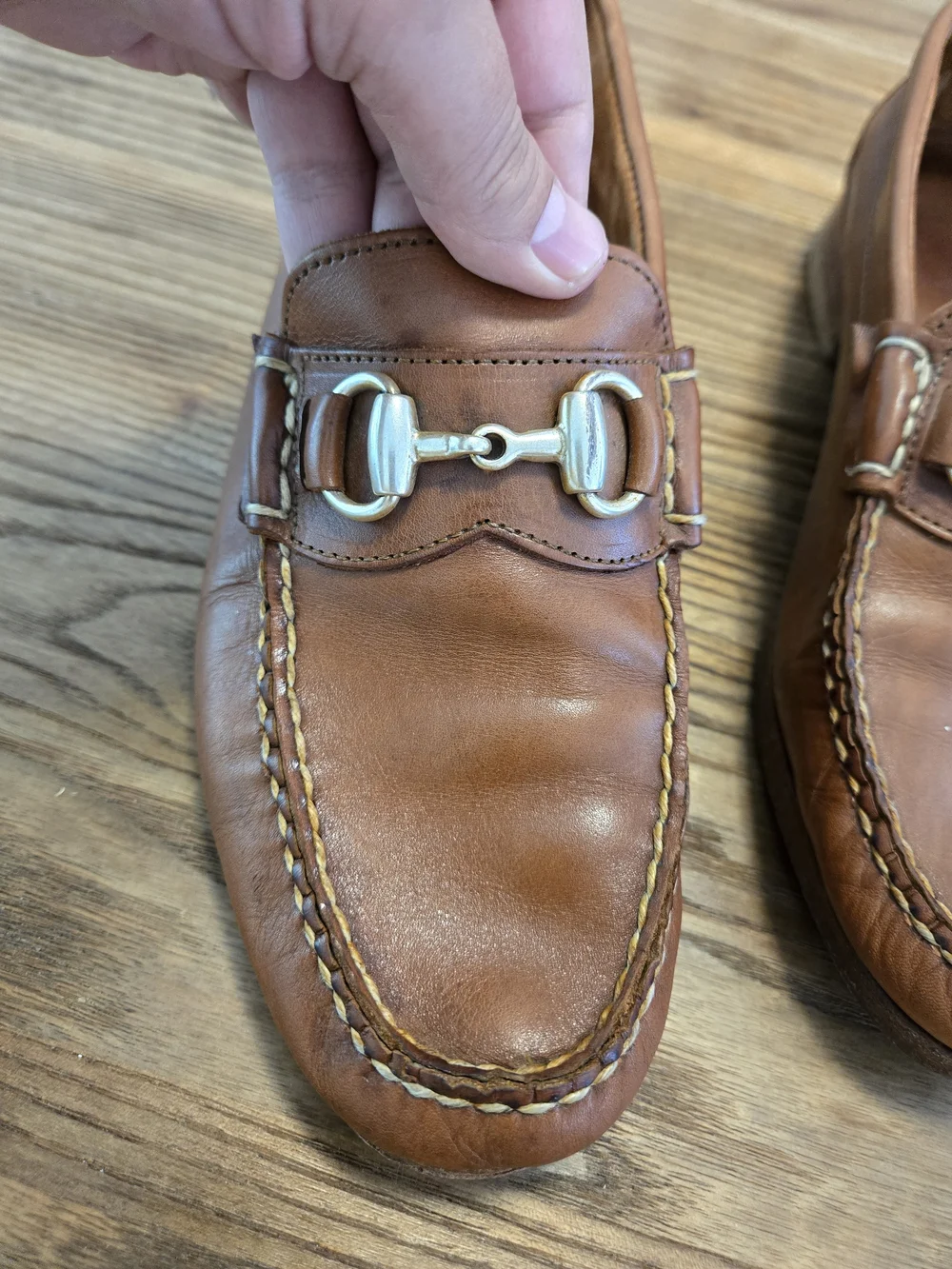 Allen Edmonds Brown Leather Bit Loafers Size 9.5